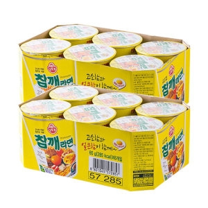 오뚜기 참깨 라면 작은컵 박스 컵라면 6입 2개