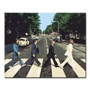 캔버스페인팅  DIY 명화그리기 비틀즈 애비로드