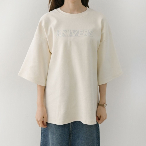 아이우먼 비즈프린팅면7부롱티 EZC600M102 빅사이즈 사이즈에서 자유로운 그녀~