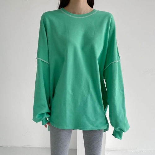 아이우먼 오버록쮸리맨투맨티 SFC706M102 빅사이즈 사이즈에서 자유로운 그녀~