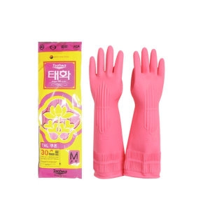 태화  고무장갑 쎈벤_핑크_중