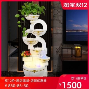 미니분수대 달무드등 거실 유럽식 유수분수 풍수휠 수재분경 어항 가습기 실내 현관장식 착지