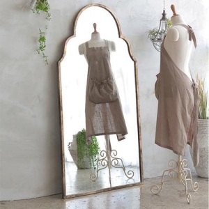 아치형거울 전신거울 맞춤 제작하다  미국식 플로어 미러 우드 가정용 벽걸이 빈티지 아치형