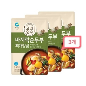 청정원 요리한수 바지락 순두부찌개 양념 150g