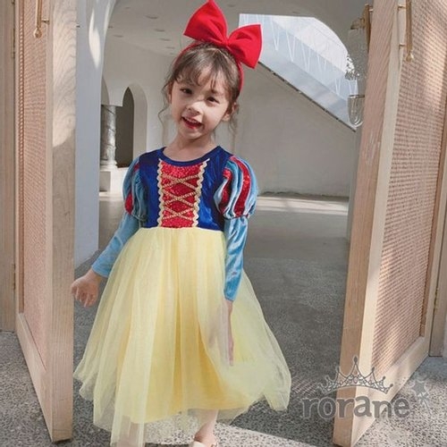 여아 백설공주 유아 드레스_