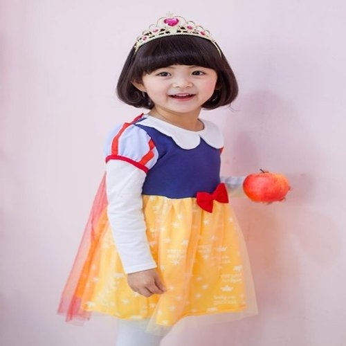 여아 망토 백설공주 유아드레스
