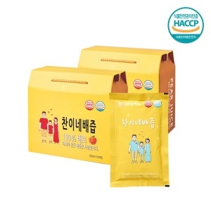 찬이네과수원 온가족다함께 찬이네배즙 100ml 100포 국내산 무첨가