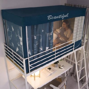 기숙사 침대 사각 모기장 텐트 싱글 1인용 2층 학생