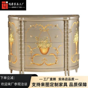 고급장 엔틱가구 알렉산드리아 가구 영국식 원목식탁 프렌치홀 현관식장 유럽식 수납장