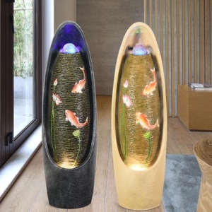 인테리어분수 집들이선물 유러피언 워터 프런트 분수 풍수 부자 거실 착지 수경 적수폭포 가