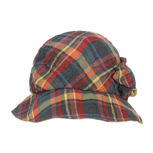 닥스 모자 체크 내추럴 벙거지 DK91WBK002