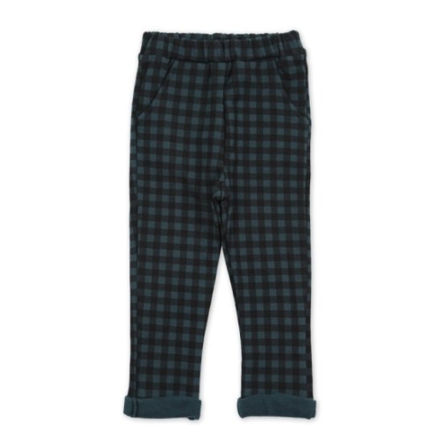 삐삐롱 그린체크9부팬츠 17F1977FUUB_BK