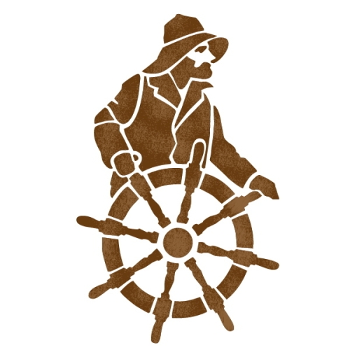 스텐실 도안 ST-2207 선장-대문닷컴