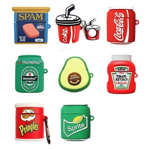 에어팟 유선 무선 프로 푸드 케이스 아보카도 케찹