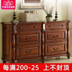 아일랜드식수납장 홈카페수납장 미국식 통나무 장롱 유럽식 5통장 수납장 침실 6통장 거실