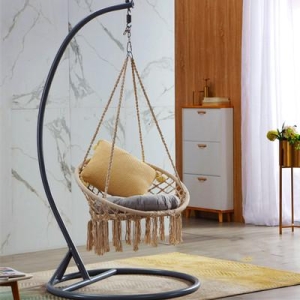 가정용 그네 해먹 유럽식 면 로프 바이크 심플 기숙사 방의자 공주 INS 레드 캐주얼 의