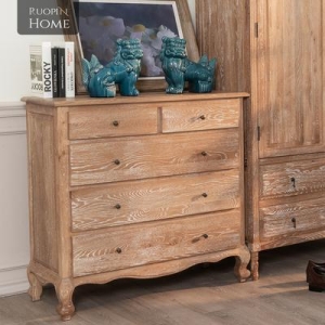 아일랜드식수납장 홈카페수납장 미국식 유럽식 빈티지 컨트리 5통장 북미 화이트 오크실드 사