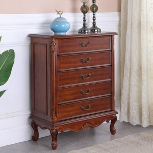 아일랜드식수납장 홈카페수납장 미국식 버킷장 원목 5장 유럽식 빈티지 수납장 침실 찬장 거