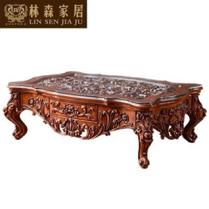 아일랜드식탁 영국엔틱가구 유럽식 원목조각화 강화유리면 티테이블 호화빌라 거실 천연대리석