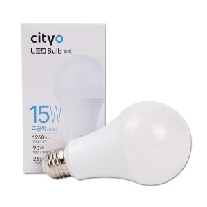 씨티오  LED전구 램프 벌브 E26 씨티 LED 15W 사출