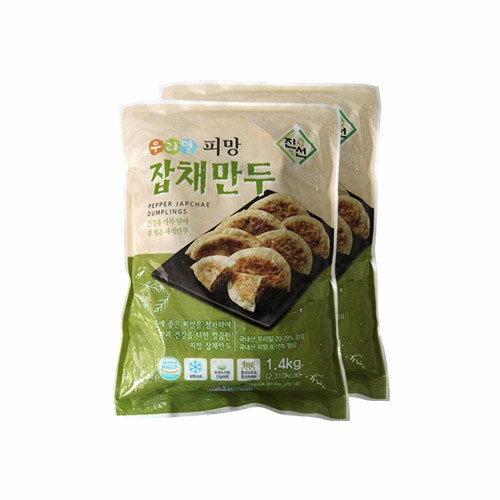 우리밀 피망잡채만두 2.8kg/1.4kgx2봉