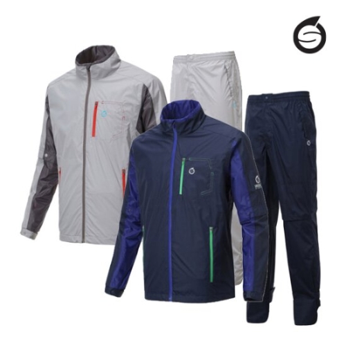 썬더랜드 남성 소매탈부착 비옷 상하의세트 후드삽입형 16511RW0