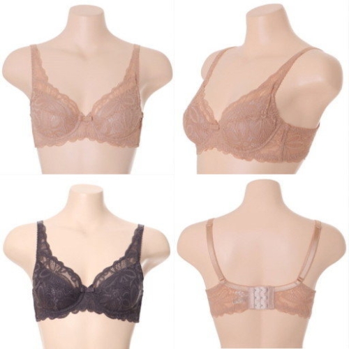 ABCD컵 와이드풀립 레이스 풀컵 브래지어 ABR4240 MGRY