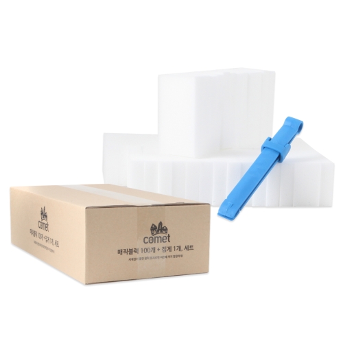 코멧  매직블럭 중형 100개 + 집게