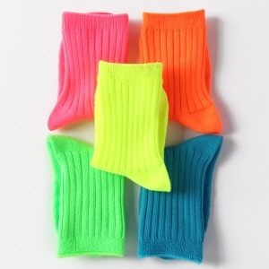 자스민 형광 아동양말세트 유아 어린이 키즈 초등학생