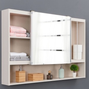 닥터바스  오픈 슬라이드 욕실장 아이보리