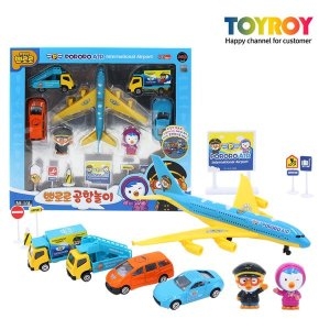 뽀로로 공항놀이 비행기 자동차 미니카 장난감 완구