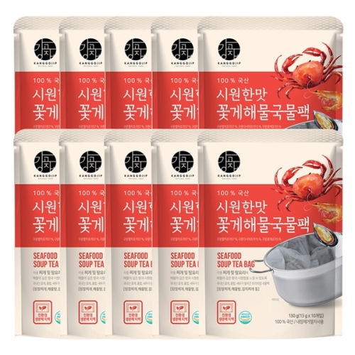 강고집 꽃게해물국물팩 130g(13gx10입)