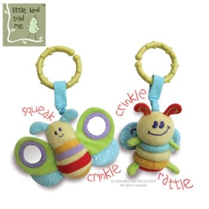 리틀버드톨드미 LB 딸랑이세트 나비와벌