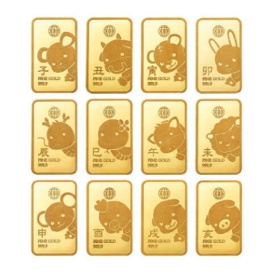 한국금다이아몬드  순금 닭 골드바 3.75g