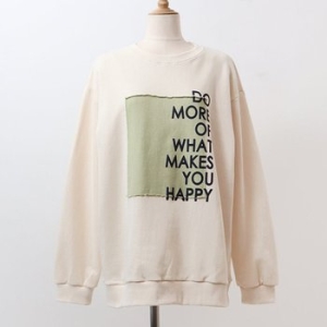 아이우먼 해피라운드넥맨투맨 WBC814M103 빅사이즈_