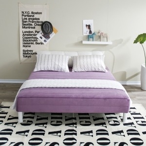 홈잡스 단면 매트리스 더블 침대 발통무료