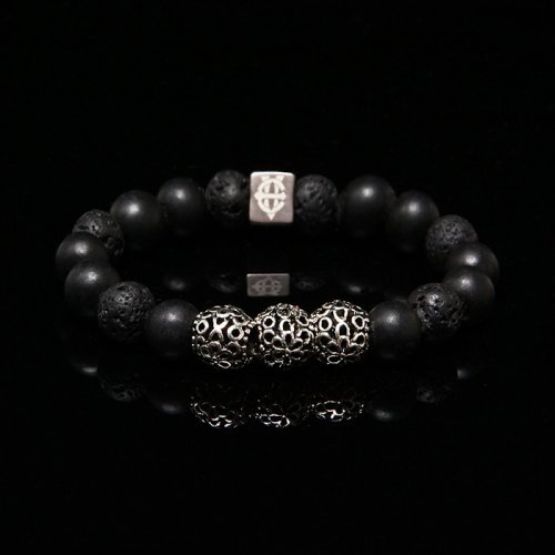 에잇볼륨 EV 3Motif Bead BraceletBlack