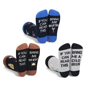 Calzini Divertenti 'If You Can Read This Bring Me Beer' - Cotone Morbido, Regalo Perfetto Per Amanti Della Birra