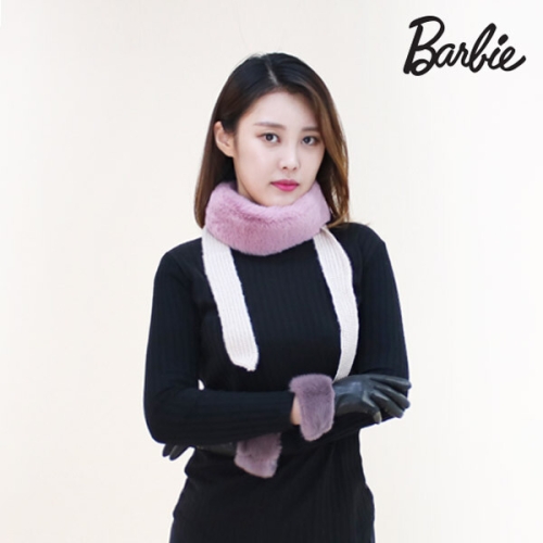 패션갤러리  바비 에코퍼 슬림 목도리 퍼니 BFA9018-DWPK