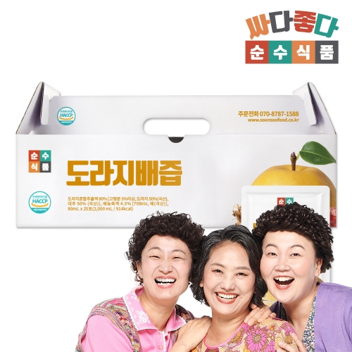 순수식품 순수 도라지배즙 80ml 25포