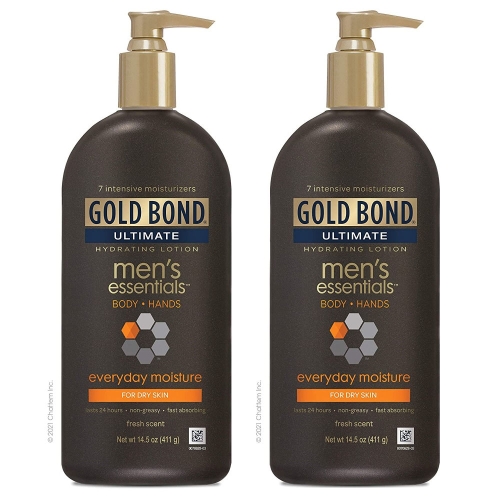 골드본드 멘스 에센셜 핸드 페이스 앤 바디 로션 411g