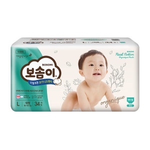 보솜이 리얼코튼 오가니크 팬티형 대형-남아용