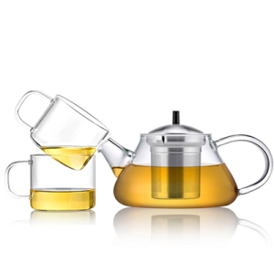 사마글라스 내열유리 티포트세트 S056 250ml+찻잔2P