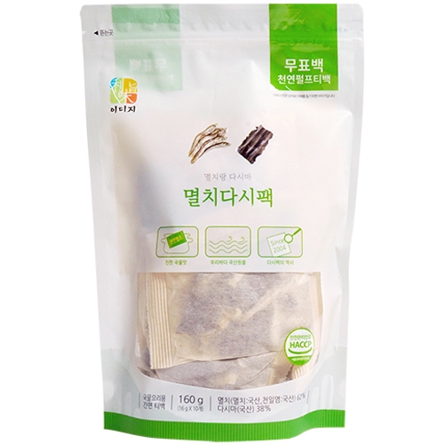  석하 멸치랑 새우랑 해물멸치 다시팩 160g [1개]