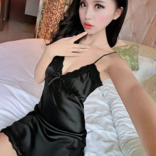 그란데 레이스 옆리본 슬립 3가지색상