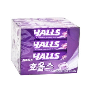 호올스  홀스 블루베리 1곽 20개입 /HALLS/목캔디/박하