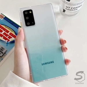 실리콘 갤럭시노트20 S21 S20 플러스 울트라 FE 파스텔톤 그라데이션 핸드폰 케이스