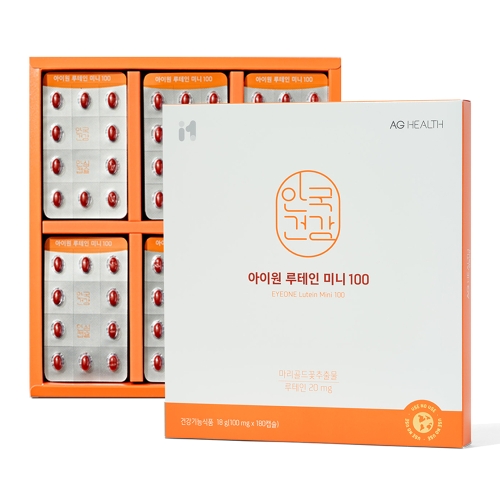 안국건강 안심캡슐 안국 루테인 미니 100 180캡슐