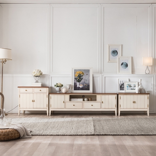 퍼니트랜드 세비아 아이보리 드레스 엔틱거실장세트