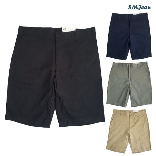 에스엠진 면 스판 5부 반바지 남자 반바지 남성 스판 남여공용 반바지_SMJ351